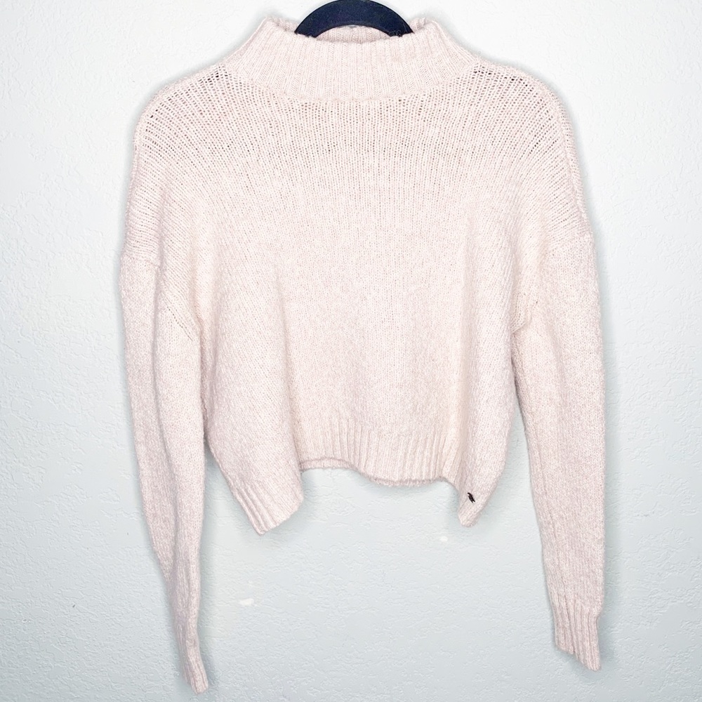 American Eagle Wool Blend Pink Cozy Knit Sweater - Picture 1 of 9